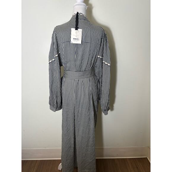 NWT Pomander Place Navy Gingham Jolene Dress Sz XL - Picture 4 of 4